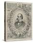Terence Powderly and 32 Portraits of Leaders of the Knights of Labor, 1880s-null-Stretched Canvas