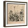 'Terence reading his Play to Caecilius', 1852-John Leech-Framed Giclee Print