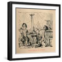 'Terence reading his Play to Caecilius', 1852-John Leech-Framed Giclee Print