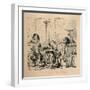 'Terence reading his Play to Caecilius', 1852-John Leech-Framed Giclee Print