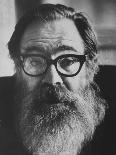 Poet John Berryman Visiting Tower Where James Joyce Once Lived-Terence Spencer-Premium Photographic Print