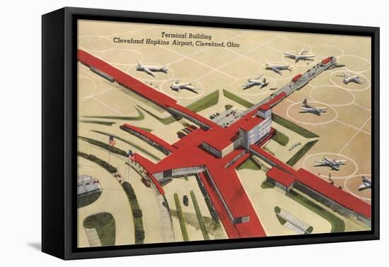 Terminal Building, Cleveland Airport-null-Framed Stretched Canvas