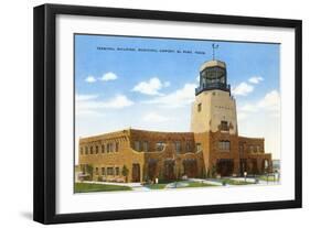Terminal Building, Municipal Airport, El Paso, Texas-null-Framed Art Print