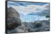 Terminal Face of the Perito Moreno Glacier, Patagonia, Argentina-James White-Framed Stretched Canvas