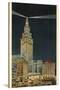 Terminal Tower, Hotel Cleveland, Night-null-Stretched Canvas