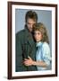 Terminator by JamesCameron with Michael Biehn and Linda Hamilton, 1984 (photo)-null-Framed Photo