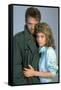 Terminator by JamesCameron with Michael Biehn and Linda Hamilton, 1984 (photo)-null-Framed Stretched Canvas