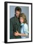 Terminator by JamesCameron with Michael Biehn and Linda Hamilton, 1984 (photo)-null-Framed Photo