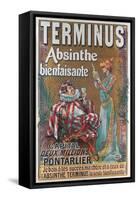 Terminus Absinthe Ad-null-Framed Stretched Canvas