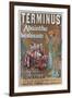 Terminus Absinthe Ad-null-Framed Art Print