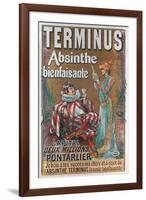 Terminus Absinthe Ad-null-Framed Art Print