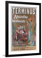 Terminus Absinthe Ad-null-Framed Art Print