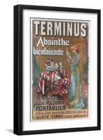 Terminus Absinthe Ad-null-Framed Art Print