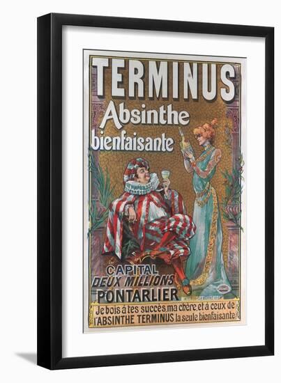 Terminus Absinthe Ad-null-Framed Art Print