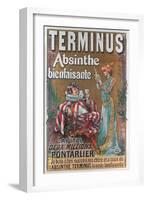 Terminus Absinthe Ad-null-Framed Art Print