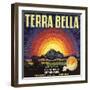 Terra Bella Brand - Terra Bella, California - Citrus Crate Label-Lantern Press-Framed Art Print