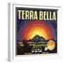 Terra Bella Brand - Terra Bella, California - Citrus Crate Label-Lantern Press-Framed Art Print