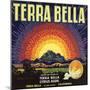 Terra Bella Brand - Terra Bella, California - Citrus Crate Label-Lantern Press-Mounted Art Print