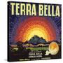 Terra Bella Brand - Terra Bella, California - Citrus Crate Label-Lantern Press-Stretched Canvas