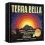 Terra Bella Brand - Terra Bella, California - Citrus Crate Label-Lantern Press-Framed Stretched Canvas