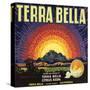 Terra Bella Brand - Terra Bella, California - Citrus Crate Label-Lantern Press-Stretched Canvas