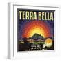 Terra Bella Brand - Terra Bella, California - Citrus Crate Label-Lantern Press-Framed Art Print