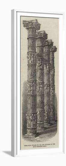 Terra-Cotta Pillars for the New Buildings of the South Kensington Museum-null-Framed Giclee Print