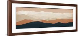 Terra Cotta Sky Mountains-Ryan Fowler-Framed Premium Giclee Print