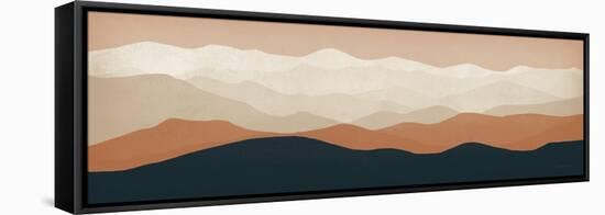 Terra Cotta Sky Mountains-Ryan Fowler-Framed Stretched Canvas