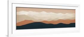 Terra Cotta Sky Mountains-Ryan Fowler-Framed Art Print