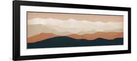 Terra Cotta Sky Mountains-Ryan Fowler-Framed Art Print