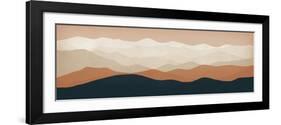 Terra Cotta Sky Mountains-Ryan Fowler-Framed Art Print