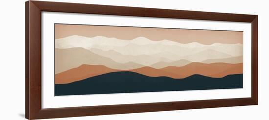 Terra Cotta Sky Mountains-Ryan Fowler-Framed Art Print