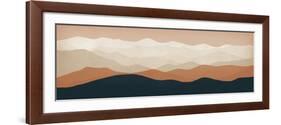 Terra Cotta Sky Mountains-Ryan Fowler-Framed Art Print