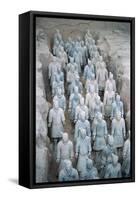 Terra Cotta Soldiers in Qin Shi Huangdi Tomb-null-Framed Stretched Canvas