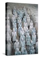 Terra Cotta Soldiers in Qin Shi Huangdi Tomb-null-Stretched Canvas