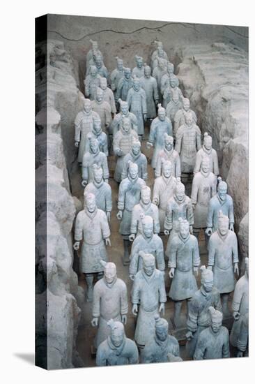 Terra Cotta Soldiers in Qin Shi Huangdi Tomb-null-Stretched Canvas