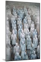 Terra Cotta Soldiers in Qin Shi Huangdi Tomb-null-Mounted Photographic Print