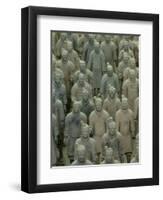 Terra Cotta Warriors and Horses Dig, Xi'an, Shaanxi Province, China-Pete Oxford-Framed Photographic Print