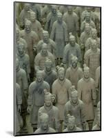 Terra Cotta Warriors and Horses Dig, Xi'an, Shaanxi Province, China-Pete Oxford-Mounted Photographic Print