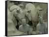 Terra Cotta Warriors and Horses Dig, Xi'an, Shaanxi Province, China-Pete Oxford-Framed Stretched Canvas