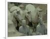 Terra Cotta Warriors and Horses Dig, Xi'an, Shaanxi Province, China-Pete Oxford-Framed Photographic Print