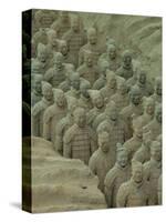 Terra Cotta Warriors and Horses Dig, Xi'an, Shaanxi Province, China-Pete Oxford-Stretched Canvas