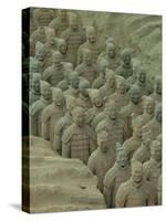 Terra Cotta Warriors and Horses Dig, Xi'an, Shaanxi Province, China-Pete Oxford-Stretched Canvas