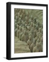 Terra Cotta Warriors and Horses Dig, Xi'an, Shaanxi Province, China-Pete Oxford-Framed Photographic Print