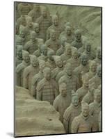 Terra Cotta Warriors and Horses Dig, Xi'an, Shaanxi Province, China-Pete Oxford-Mounted Photographic Print