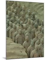 Terra Cotta Warriors and Horses Dig, Xi'an, Shaanxi Province, China-Pete Oxford-Mounted Photographic Print