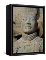 Terra Cotta Warriors and Horses Dig, Xi'an, Shaanxi Province, China-Pete Oxford-Framed Stretched Canvas