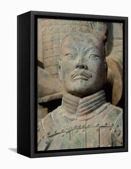 Terra Cotta Warriors and Horses Dig, Xi'an, Shaanxi Province, China-Pete Oxford-Framed Stretched Canvas