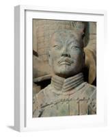 Terra Cotta Warriors and Horses Dig, Xi'an, Shaanxi Province, China-Pete Oxford-Framed Photographic Print